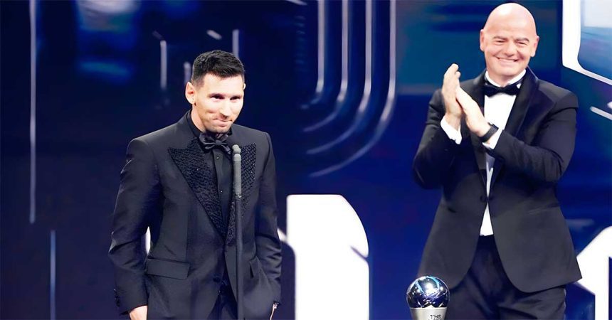 FIFA World Cup Awards Argentina Captain Leon Messi Received The Best Men's  Player Award For 2022, And Argentina Team Coach Scaloni Became The Best  Coach 