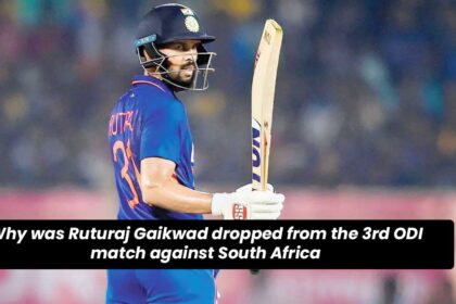 Why was Ruturaj Gaikwad dropped from the 3rd ODI match against South Africa